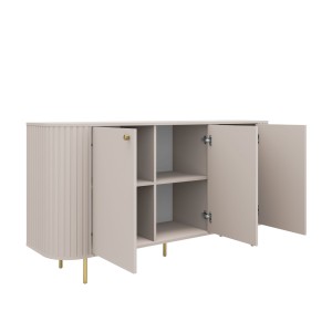 Kommode fürs Wohnzimmer mit drei Türen Flana 830 3F Beige