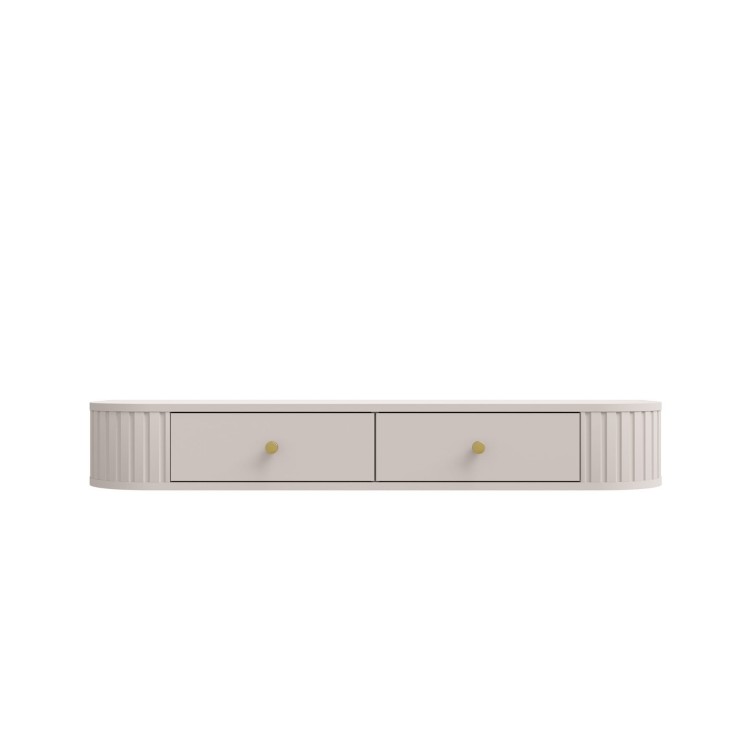 Hängender Schminktisch mit Schubladen fürs Schlafzimmer Flana 202 2S Beige
