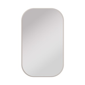 Rechteckiger Spiegel mit abgerundeten Ecken Flana 702 Beige