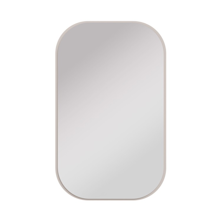 Rechteckiger Spiegel mit abgerundeten Ecken Flana 702 Beige