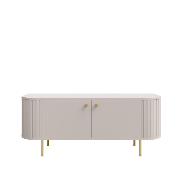 TV-Schrank fürs Wohnzimmer mit zwei Türen Flana 302 2F Beige