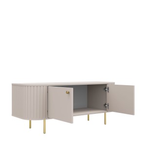 TV-Schrank fürs Wohnzimmer mit zwei Türen Flana 302 2F Beige
