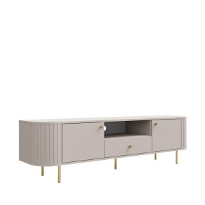 TV-Schrank mit zwei Türen und Schublade fürs Wohnzimmer Flana 321 2F1S Beige