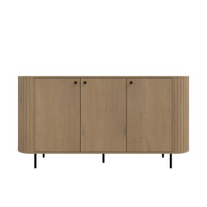 Kommode fürs Wohnzimmer mit drei Türen Flana 830 3F Eiche Cremona