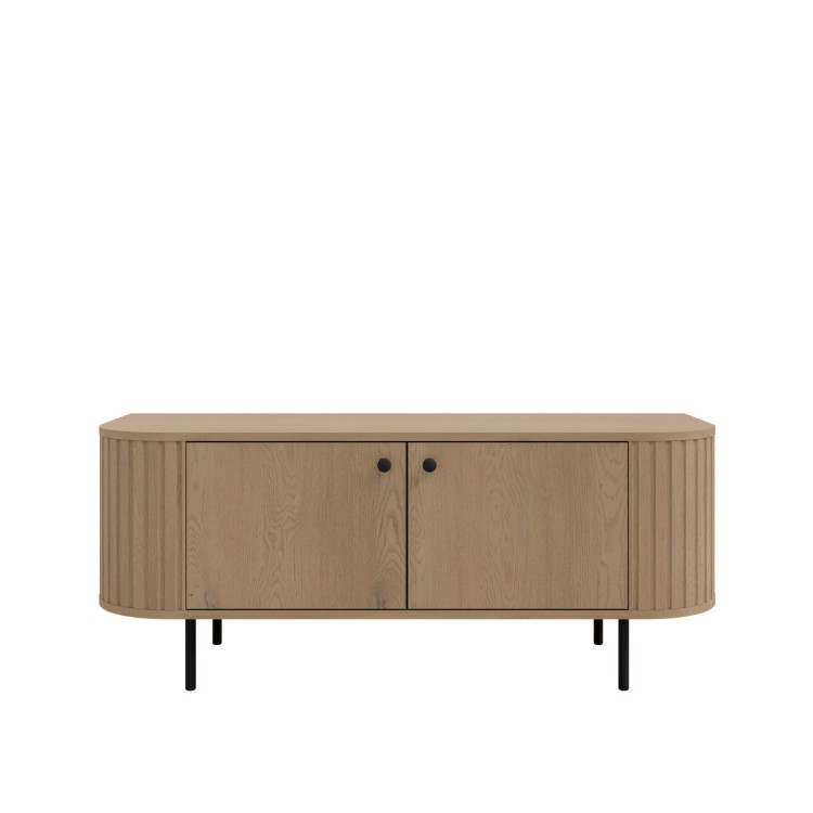 TV-Schrank fürs Wohnzimmer mit zwei Türen Flana 302 2F Eiche Cremona