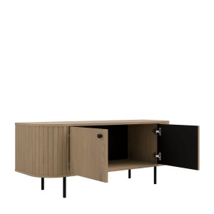 TV-Schrank fürs Wohnzimmer mit zwei Türen Flana 302 2F Eiche Cremona