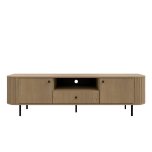 TV-Schrank mit zwei Türen und Schublade fürs Wohnzimmer Flana 321 2F1S Eiche Cremona