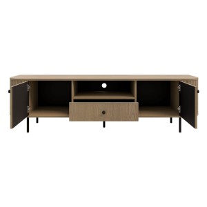 TV-Schrank mit zwei Türen und Schublade fürs Wohnzimmer Flana 321 2F1S Eiche Cremona