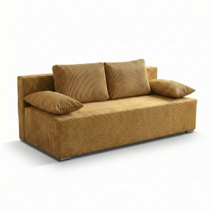 Schlafsofa Lunera 2 Cordstoff Gold
