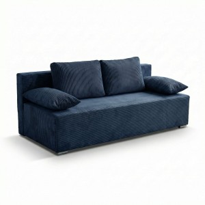 Schlafsofa Lunera Prima 2 Cordstoff Marineblau