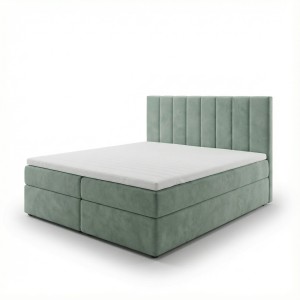 Kontinentales Bett 160x200 SONNO BELLO mit 2 Bettkästen mint