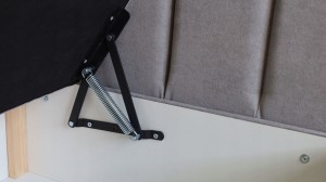 Kontinentales Bett 180x200 SONNO BELLO mit 2 Bettkästen schwarz Kunstleder