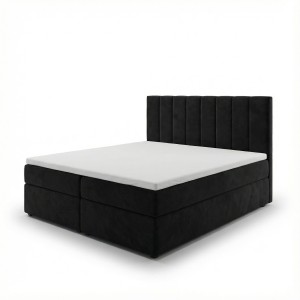 Kontinentales Bett 180x200 SONNO BELLO mit 2 Bettkästen schwarz