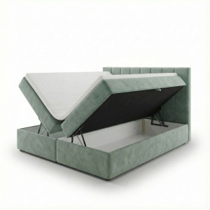 Kontinentales Bett 180x200 SONNO BELLO mit 2 Bettkästen mint