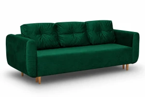 Schlafsofa mit Bettkasten Seville Grün