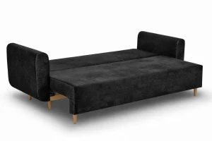 Schlafsofa mit Bettkasten Seville Schwarz