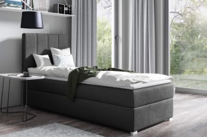 Boxspringbett Brando Single 70x200 Links grau