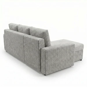 Ecksofa mit Schlaffunktion für das Wohnzimmer NIRVANA PLUS Breitcord Gold