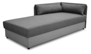 Liegesofa 80x180 mit Kasten Dallas Grau/Graphit