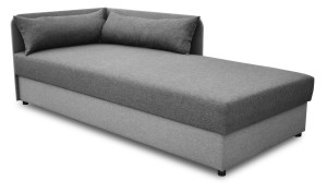 Liegesofa 80x180 mit Kasten Dallas Grau/Graphit