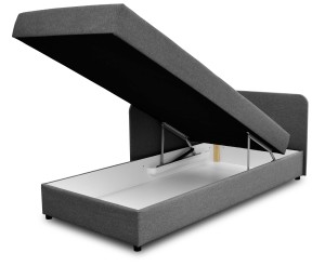 Liegesofa 80x180 mit Kasten Dallas Grau/Graphit