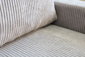 Ecksofa mit Schlaffunktion für das Wohnzimmer NIRVANA PLUS Cord Grau