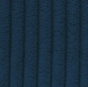 Modernes Ecksofa mit Schlaffunktion für das Wohnzimmer NIRVANA Cord Blau