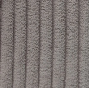 Modernes Ecksofa mit Schlaffunktion für das Wohnzimmer NIRVANA Cord Grau