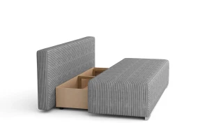 Schlafsofa mit Bettfunktion Lunera 2 Cord anthrazit