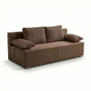 Schlafsofa mit Bettfunktion Lunera 2 Cord braun