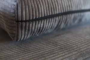 Schlafsofa mit Bettfunktion Lunera 2 Cord aschgrau
