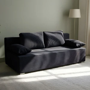 Schlafsofa mit Bettfunktion Lunera Prima 2 Cord anthrazit