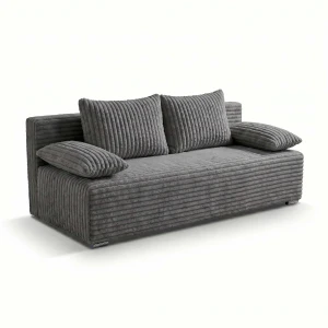 Schlafsofa mit Bettfunktion Lunera 2 Breitcord graphit