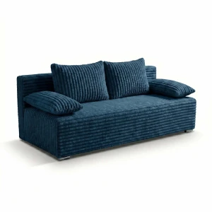 Schlafsofa mit Bettfunktion Lunera 2 Breitcord blau