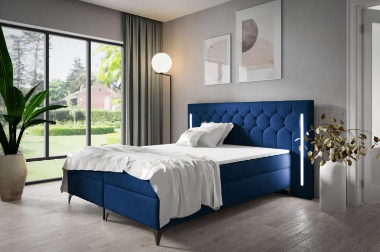 Boxspringbett Elizabeth 180x200 Blau