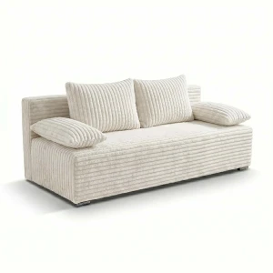Schlafsofa mit Bettfunktion Lunera Prima 2 Breitcord creme