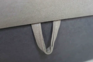 Ecksofa mit Schlaffunktion Kubus Einzelsofa Blau/Grau