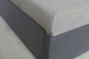 Ecksofa mit Schlaffunktion Kubus Einzelsofa Grün/Grau