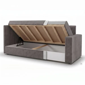 Einzelbett mit Bettkasten Sovaro PRO 80x200 cm Beige