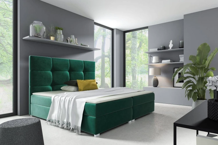 Boxspringbett Harry 1 160x200 Grün
