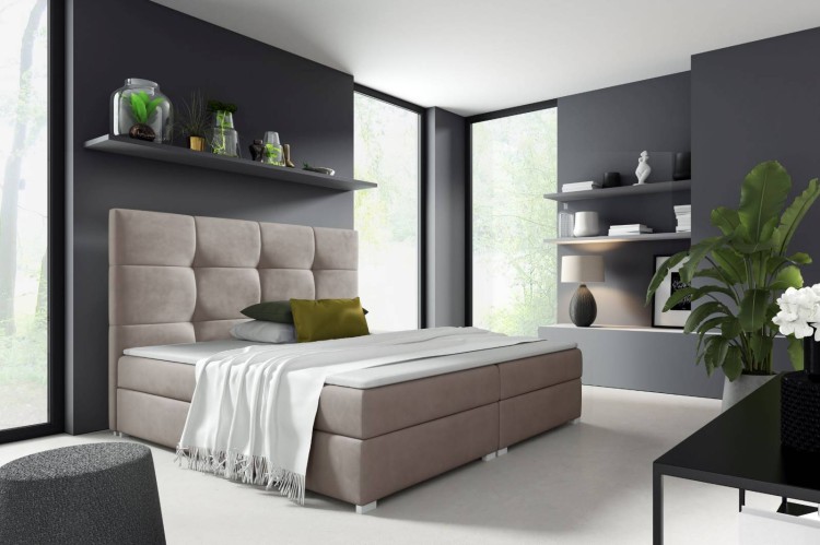 Boxspringbett Harry 1 180x200 Beige