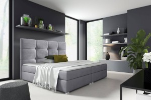 Boxspringbett Harry 1 180x200 Grau