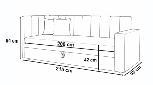 Einzelbett mit Bettkasten und Federkern Sovaro PRO PLUS 90x200 cm Mintgrün