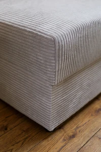 Polsterbett Einzelbett mit Bettkasten Hirek 80x200 Cord Dunkelblau
