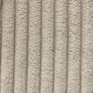 Polsterbett Einzelbett mit Bettkasten Hirek 90x200 Cord Creme