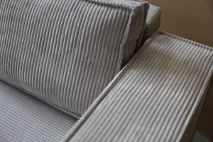 MASSIMO 3-Sitzer Schlafsofa mit Schlaffunktion, Cordstoff, Grau