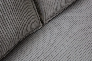 MASSIMO 3-Sitzer Schlafsofa mit Schlaffunktion, Cordstoff, Grau