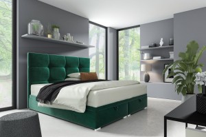 Boxspringbett mit Matratze Harry 2 160x200 Grün