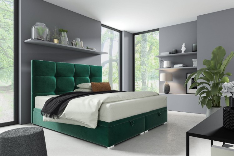 Boxspringbett mit Matratze Harry 2 160x200 Grün