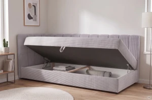 Einzelbett Sovaro 80x180 Cord Rosa
